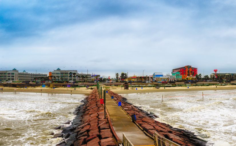 Beachfront in Galveston, TX