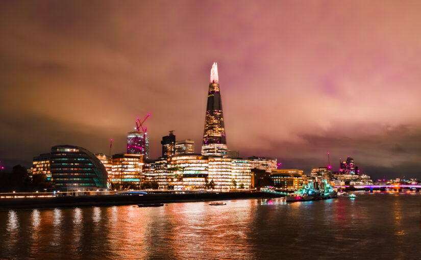 The Shard at night